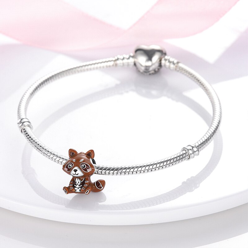 Fits Original Pandach Bracelet Necklace Silver Color Charms Beads Silver Color Pendant Charms Beads Women DIY Fine Jewelry