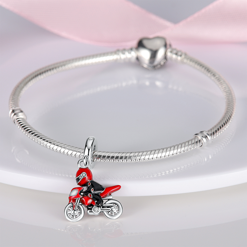 Fits Original Pandach Bracelet Necklace Silver Color Charms Beads Silver Color Pendant Charms Beads Women DIY Fine Jewelry