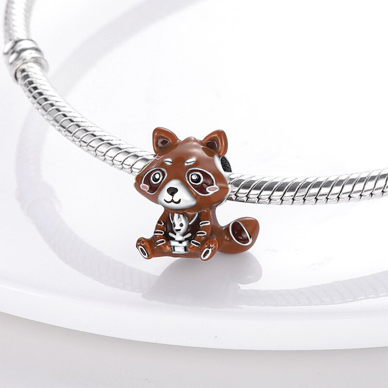Fits Original Pandach Bracelet Necklace Silver Color Charms Beads Silver Color Pendant Charms Beads Women DIY Fine Jewelry