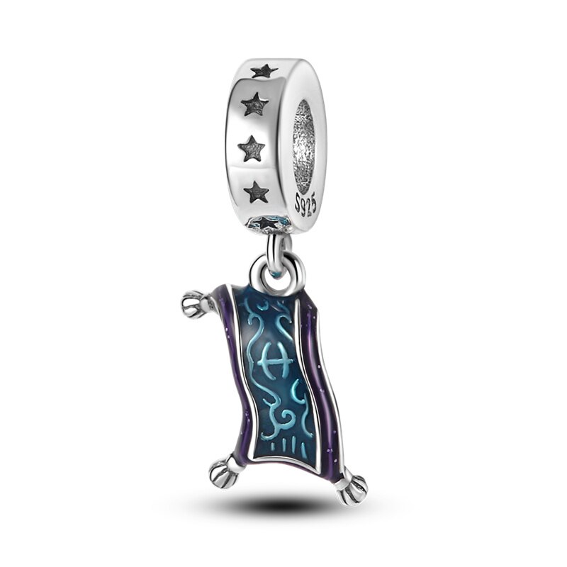 Fits Original Pandach Bracelet Necklace Silver Color Charms Beads Silver Color Pendant Charms Beads Women DIY Fine Jewelry