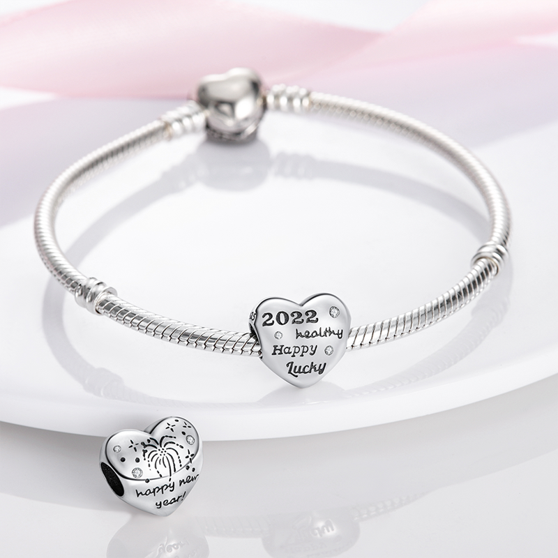 Fits Original Pandach Bracelet Necklace Silver Color Charms Beads Silver Color Pendant Charms Beads Women DIY Fine Jewelry