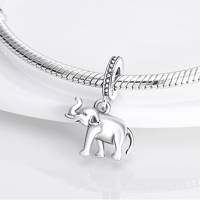 Fits Original Pandach Bracelet Necklace Silver Color Charms Beads Silver Color Pendant Charms Beads Women DIY Fine Jewelry