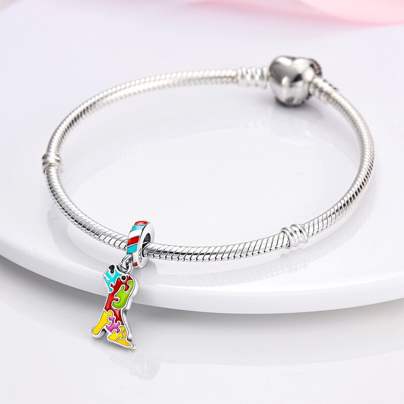 Fits Original Pandach Bracelet Necklace Silver Color Charms Beads Silver Color Pendant Charms Beads Women DIY Fine Jewelry