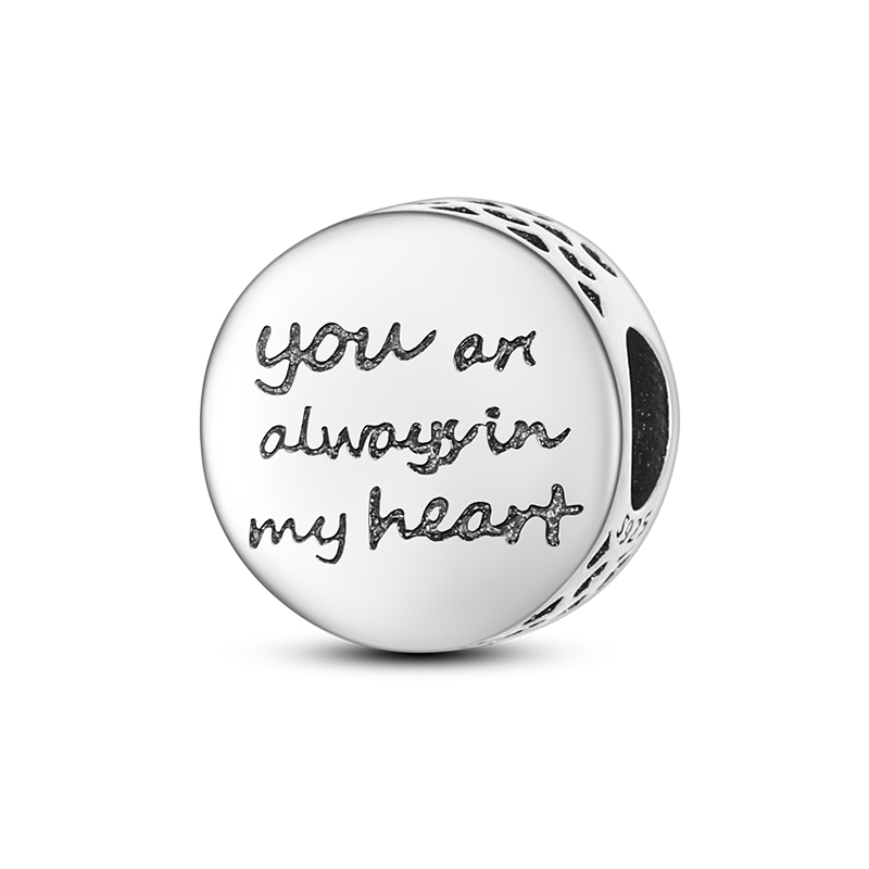 Fits Original Pandach Bracelet Necklace Silver Color Charms Beads Silver Color Pendant Charms Beads Women DIY Fine Jewelry