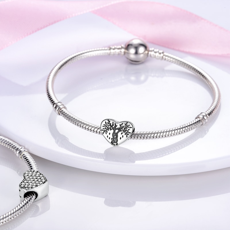 charms plata de ley 925 original fits pandach 925 original bracelet 925 silver color zircon bead 925 jewelry women diy 2022 new