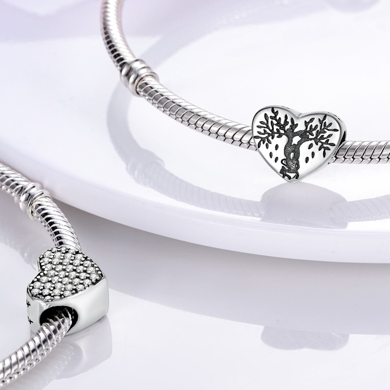 charms plata de ley 925 original fits pandach 925 original bracelet 925 silver color zircon bead 925 jewelry women diy 2022 new