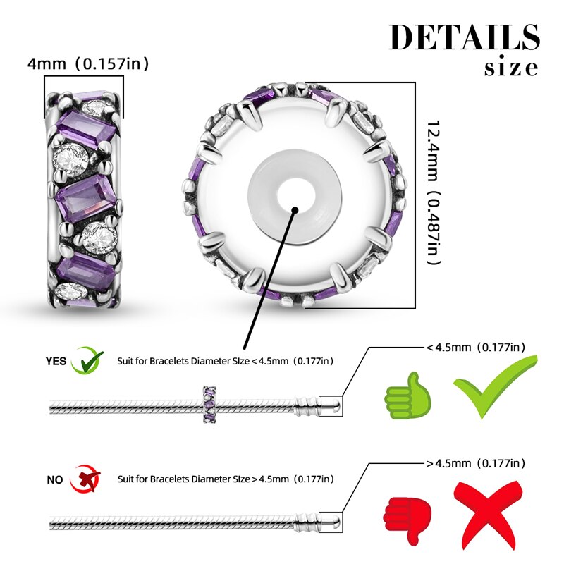 Fits Pandora Original Charm Bracelet Women Zircon Heart Bead Sterling Silver 925 Starfish Shell Isolated Clip Beads Jewelry 2022