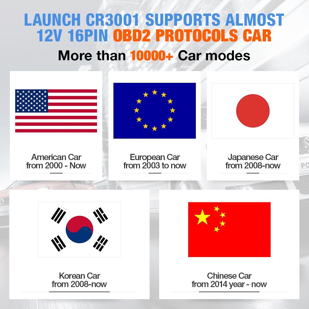 LAUNCH X431 CR3001 Car Full OBD2 Diagnostic Tools Automotive Professional Code Reader Scanner Check Engine Free Update pk ELM327 LAUNCH X431 CR3001 Car Full OBD2 Diagnostic Tools Automotive Professional Code Reader Scanner Check Engine Free Update pk ELM327