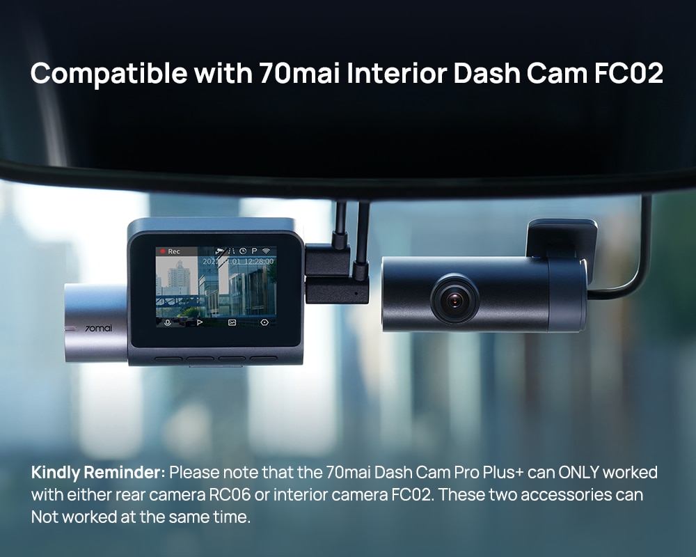 70mai A500S Dash Cam Pro Plus+ 1944P ADAS GPS Car Camera 70mai A500S Car DVR 24H Parking Support Rear Cam 140FOV Recorder