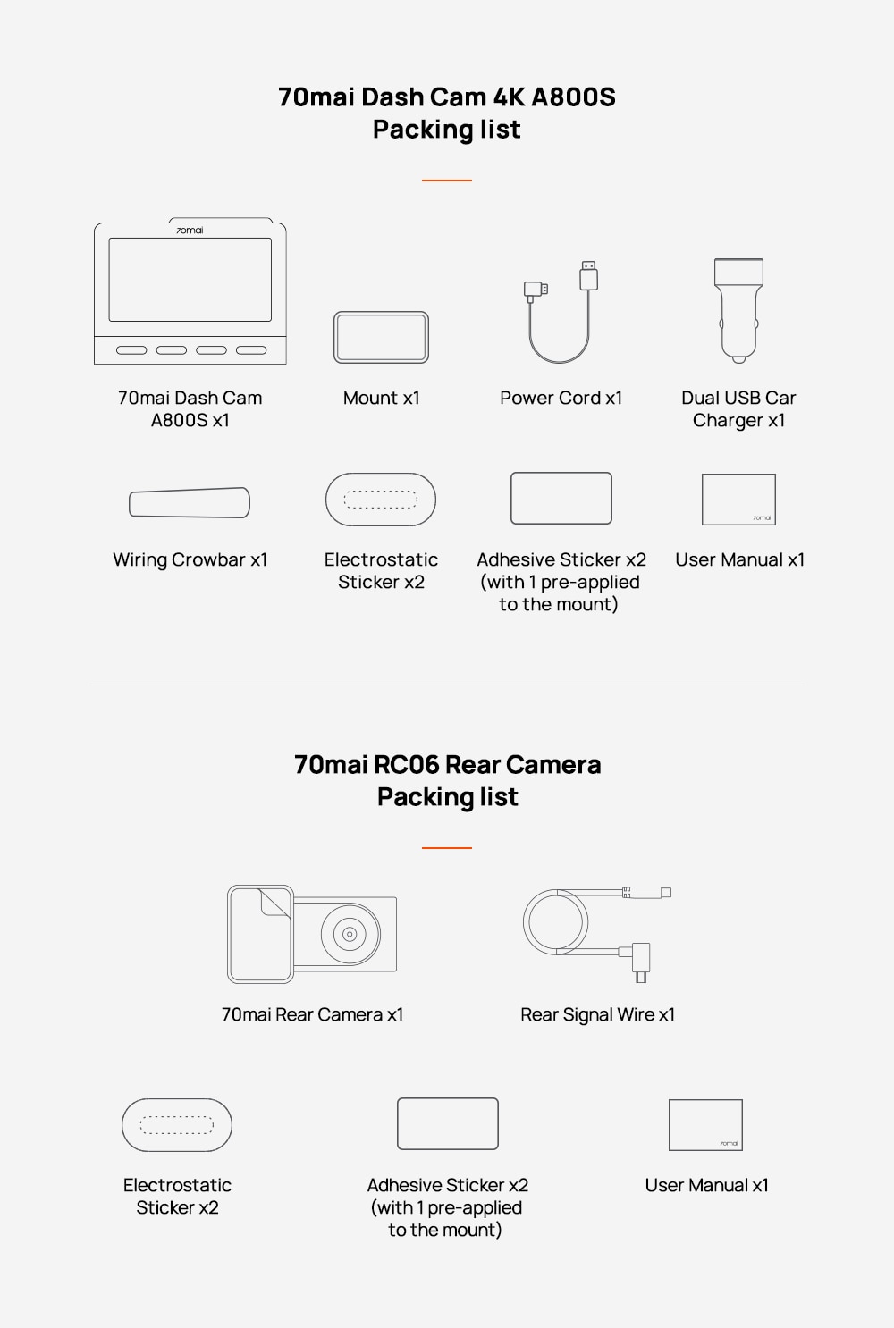 70mai 4K Dash Cam A800S Built-in GPS ADAS 140FOV 70mai Camera Car DVR 24H Parking Monitior Support Rear or Interior Cam