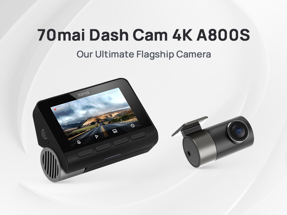 70mai 4K Dash Cam A800S Built-in GPS ADAS 140FOV 70mai Camera Car DVR 24H Parking Monitior Support Rear or Interior Cam