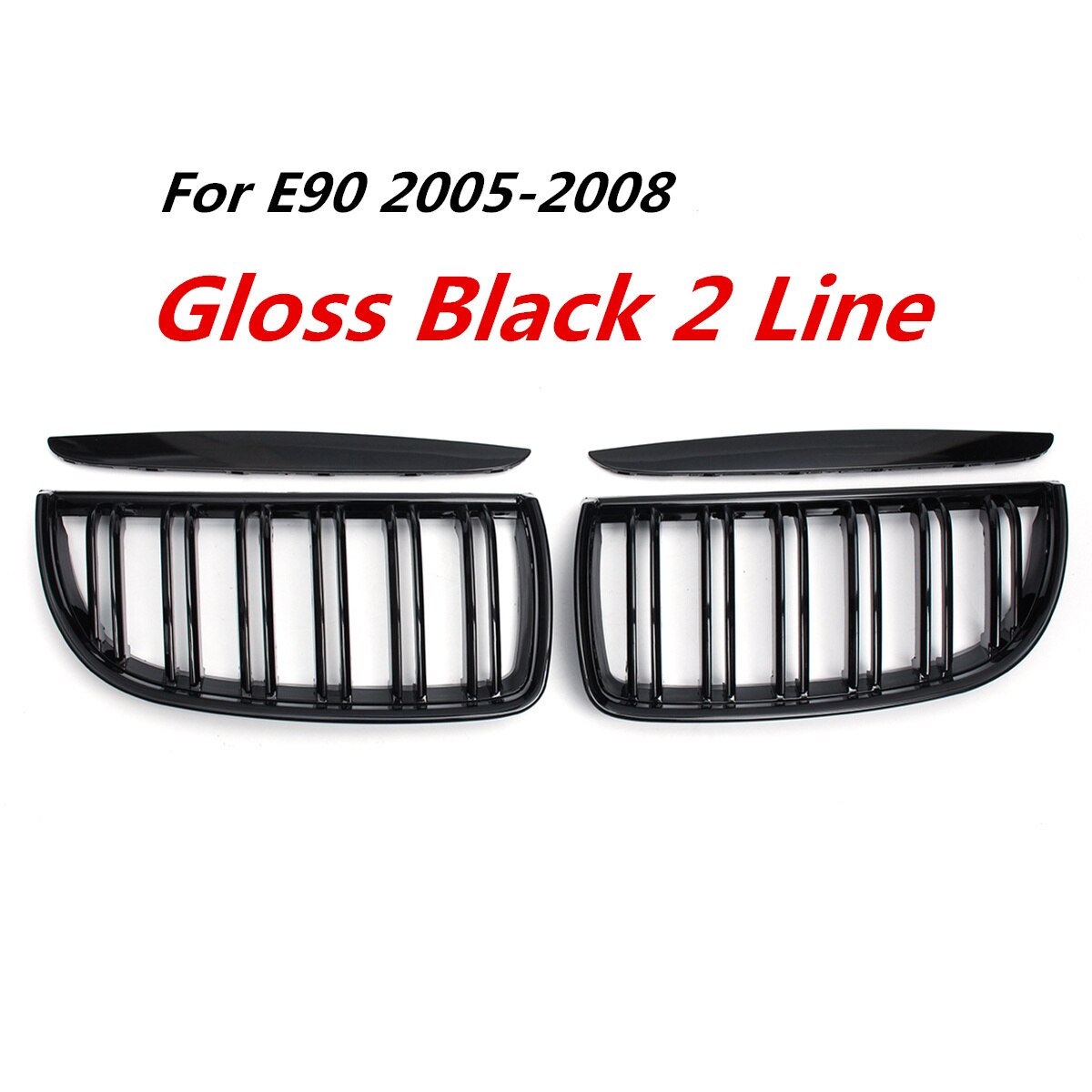 Pair Front Double Slat Sport Kidney Grille Grill For BMW E90 E91 4 Door 2005-2008 For F22 F23 F24 2012-2018 Racing Grills Pair Front Double Slat Sport Kidney Grille Grill For BMW E90 E91 4 Door 2005-2008 For F22 F23 F24 2012-2018 Racing Grills
