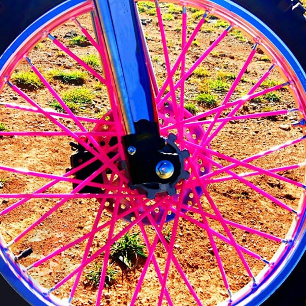 36pcs 17cm Motorcycle Wheel Spoked Protector Wraps Rims Skin Trim Covers Pipe For Motocross Bicycle Bike  Dropshipping