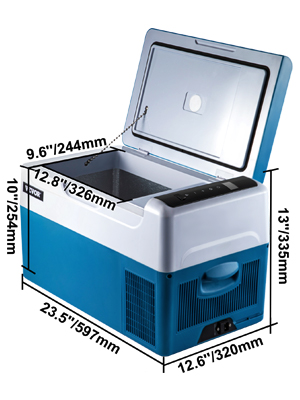 VEVOR 20L 22L 35L 45L 55L Car Refrigerator Mini Fridge Freezer Portable Compressor Cooler 12/24V DC 110-240V Ice Box for Camping