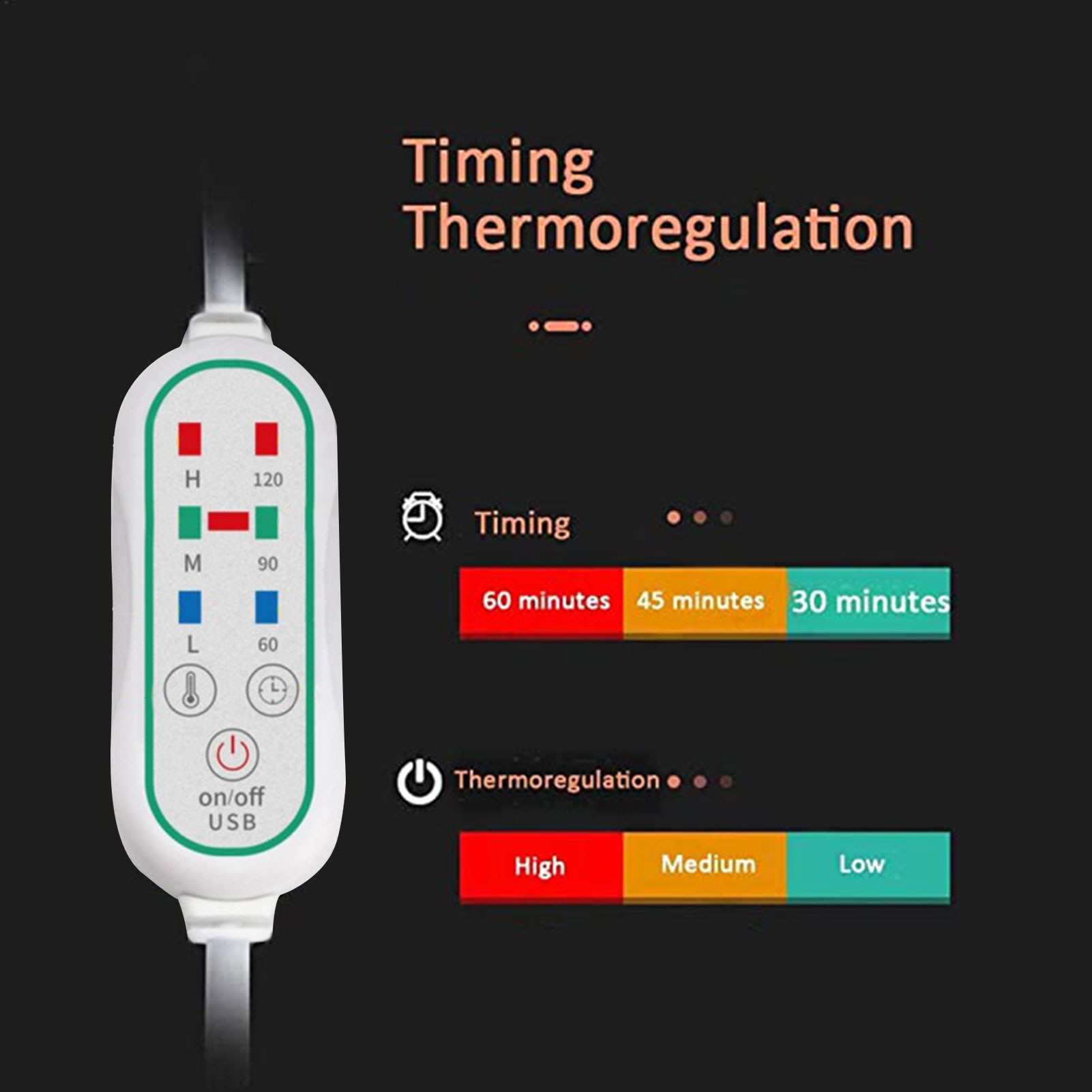45*80cm USB 5V Electric Heating Shawl Washable 3 Heat Settings With Timing Function Heated Blanket 45*80cm USB 5V Electric Heating Shawl Washable 3 Heat Settings With Timing Function Heated Blanket