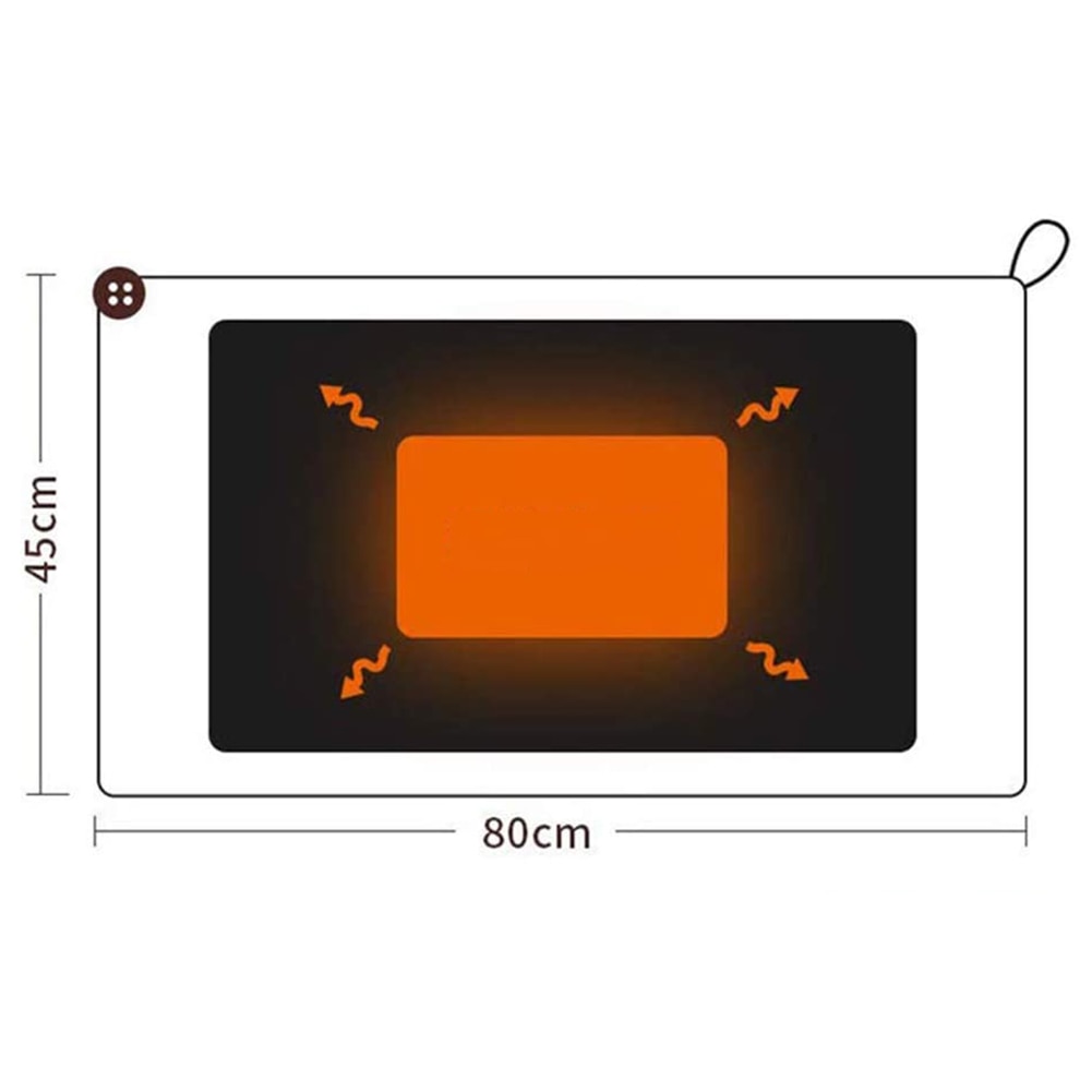 45*80cm USB 5V Electric Heating Shawl Washable 3 Heat Settings With Timing Function Heated Blanket 45*80cm USB 5V Electric Heating Shawl Washable 3 Heat Settings With Timing Function Heated Blanket