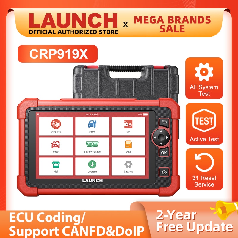 New LAUNCH X431 CRP919X OBD2 Scanner Automotive Diagnostic Tools Car CANFD DOIP ECU Coding OBDII Professional Scan Free Shpping New LAUNCH X431 CRP919X OBD2 Scanner Automotive Diagnostic Tools Car CANFD DOIP ECU Coding OBDII Professional Scan Free Shpping