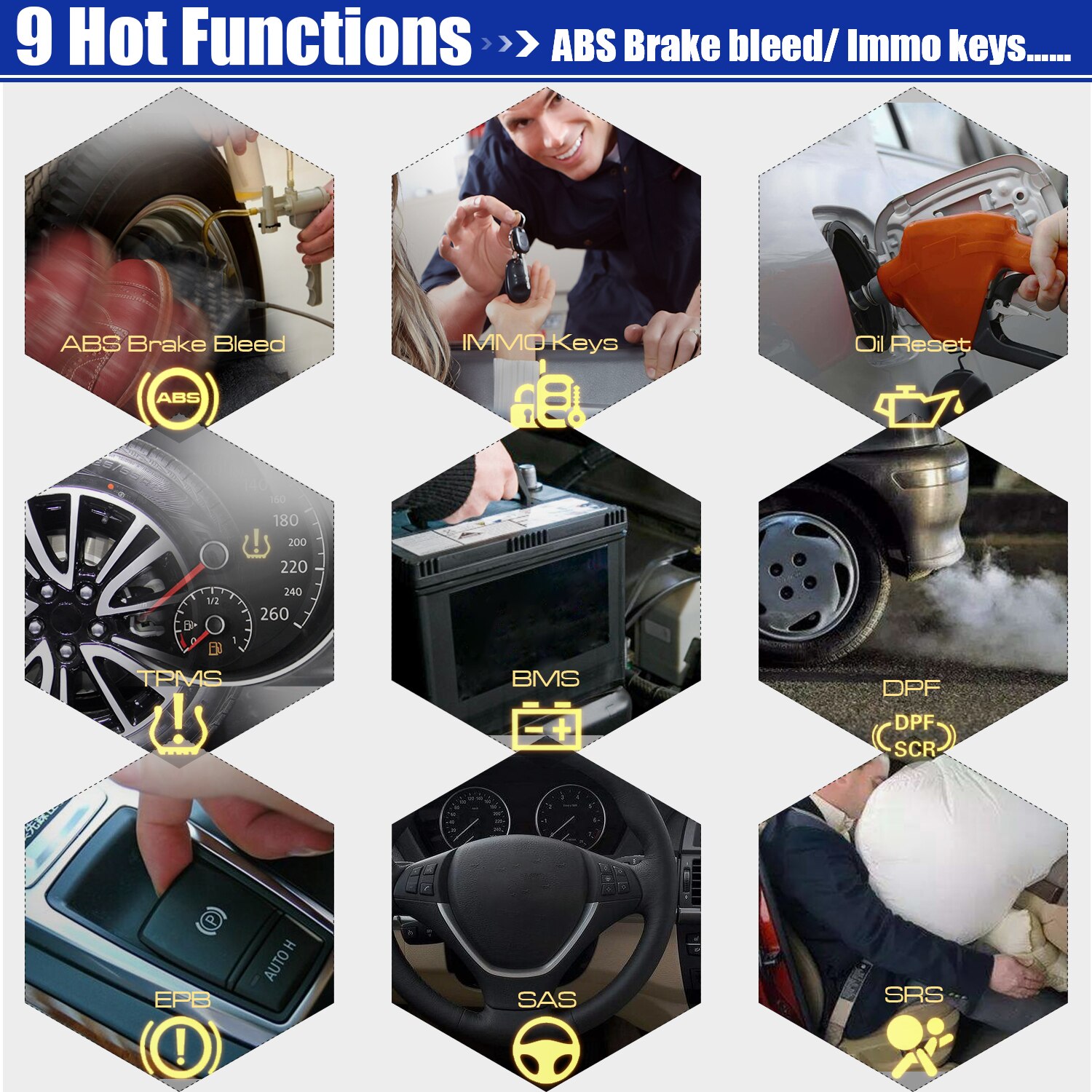 2022 Newest Autel MaxiCOM MK808BT OBD2 Scanner Car Diagnostic Tool Auto IMMO/EPB/SAS/BMS/TPMS/DPF Upgraded Version of MK808