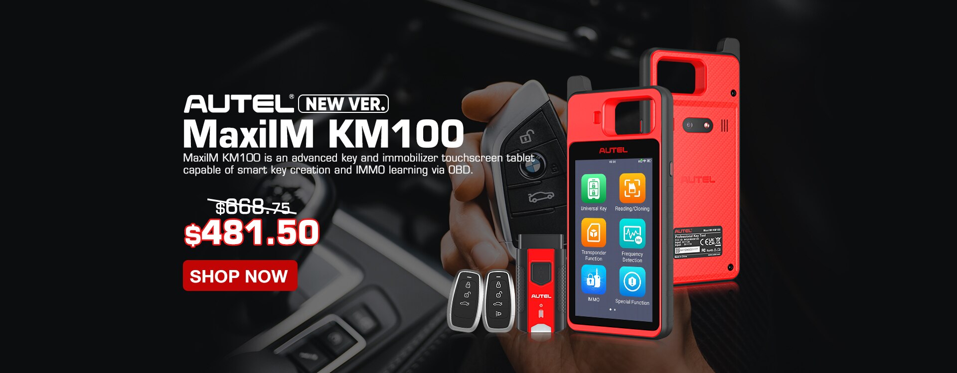 2022 Newest Autel MaxiCOM MK808BT OBD2 Scanner Car Diagnostic Tool Auto IMMO/EPB/SAS/BMS/TPMS/DPF Upgraded Version of MK808