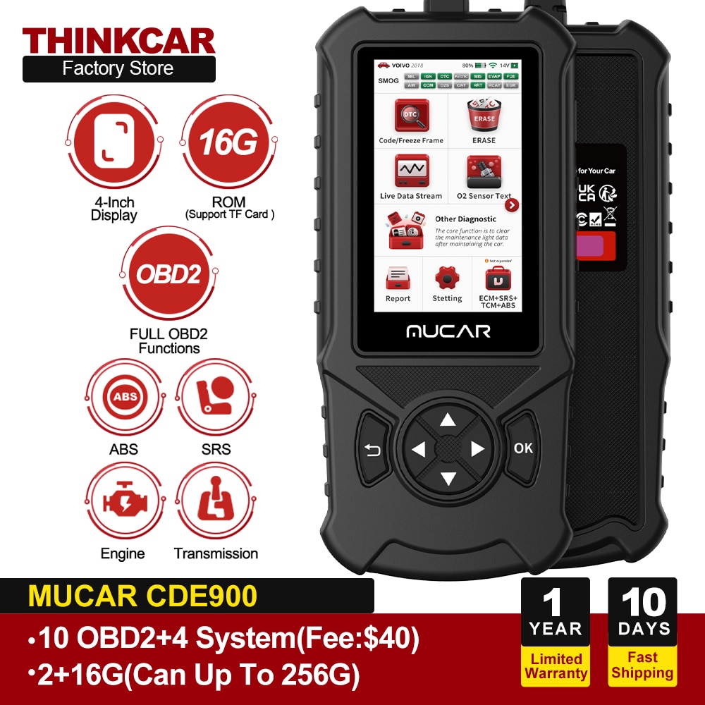 THINKCAR MUCAR CDE900 CDE500 Car Diagnostic Tool ECM TCM ABS SRS System Obd2 Scanner Auto Code Reader Diagnosis WIFI Free Update THINKCAR MUCAR CDE900 CDE500 Car Diagnostic Tool ECM TCM ABS SRS System Obd2 Scanner Auto Code Reader Diagnosis WIFI Free Update