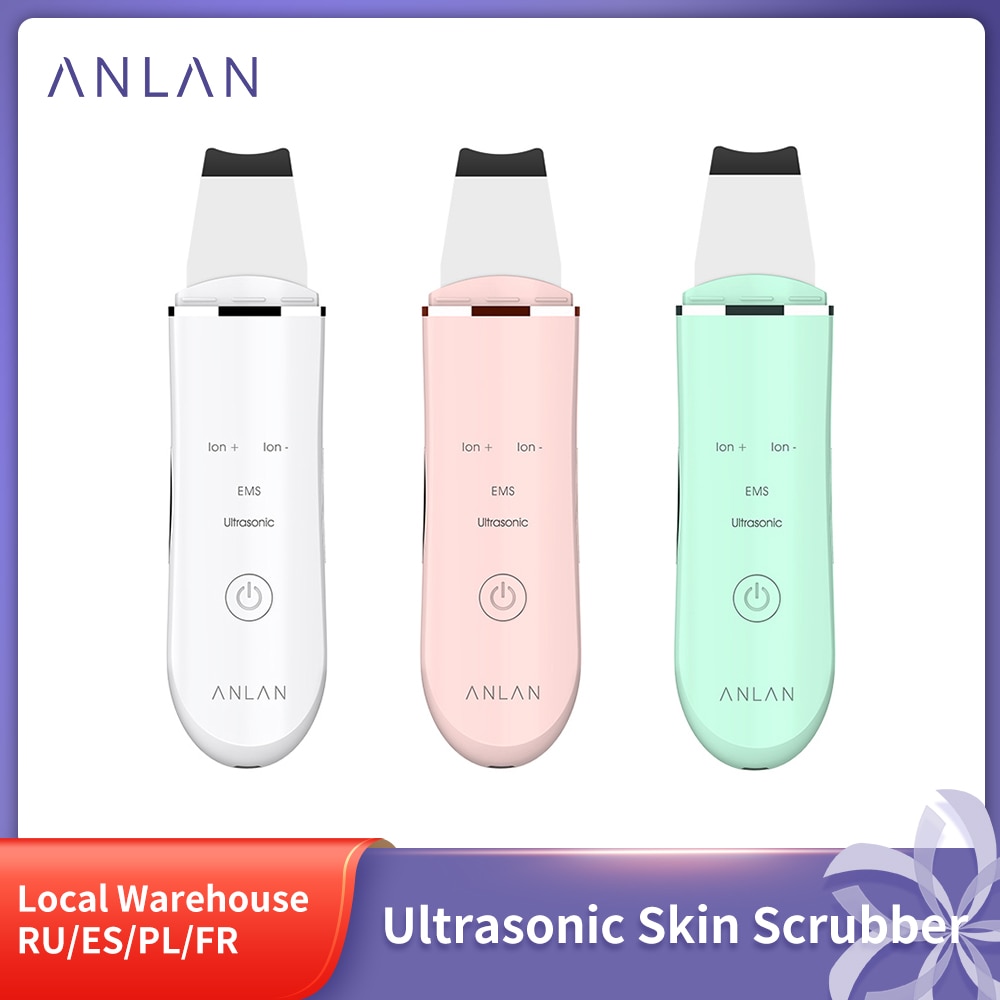 ANLAN Ultrasonic Skin Scrubber Deep Face Cleaning Machine Peeling Shovel Facial Pore Cleaner Face Skin Scrubber Lift Machine ANLAN Ultrasonic Skin Scrubber Deep Face Cleaning Machine Peeling Shovel Facial Pore Cleaner Face Skin Scrubber Lift Machine