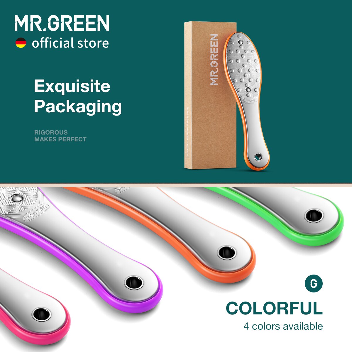 MR.GREEN Pedicure Foot Care Tools Foot File Rasps Callus Dead Foot Skin Care Remover Sets Stainless Steel Professional Two Sides MR.GREEN Pedicure Foot Care Tools Foot File Rasps Callus Dead Foot Skin Care Remover Sets Stainless Steel Professional Two Sides