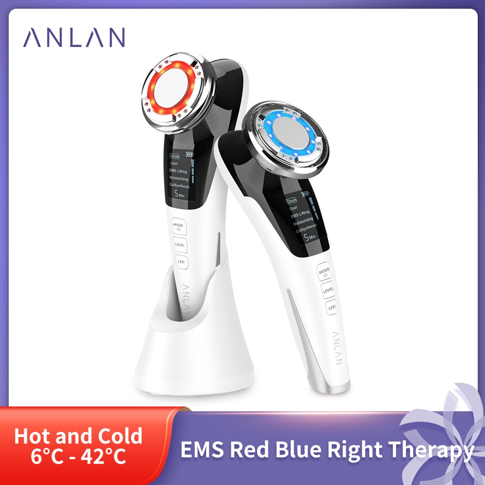 EMS Facial Massager LED light therapy Sonic Vibration Wrinkle Removal Skin Tightening Hot Cool Treatment Skin Care Beauty Device EMS Facial Massager LED light therapy Sonic Vibration Wrinkle Removal Skin Tightening Hot Cool Treatment Skin Care Beauty Device