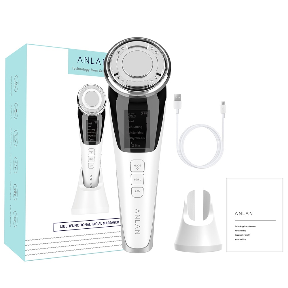 EMS Facial Massager LED light therapy Sonic Vibration Wrinkle Removal Skin Tightening Hot Cool Treatment Skin Care Beauty Device EMS Facial Massager LED light therapy Sonic Vibration Wrinkle Removal Skin Tightening Hot Cool Treatment Skin Care Beauty Device