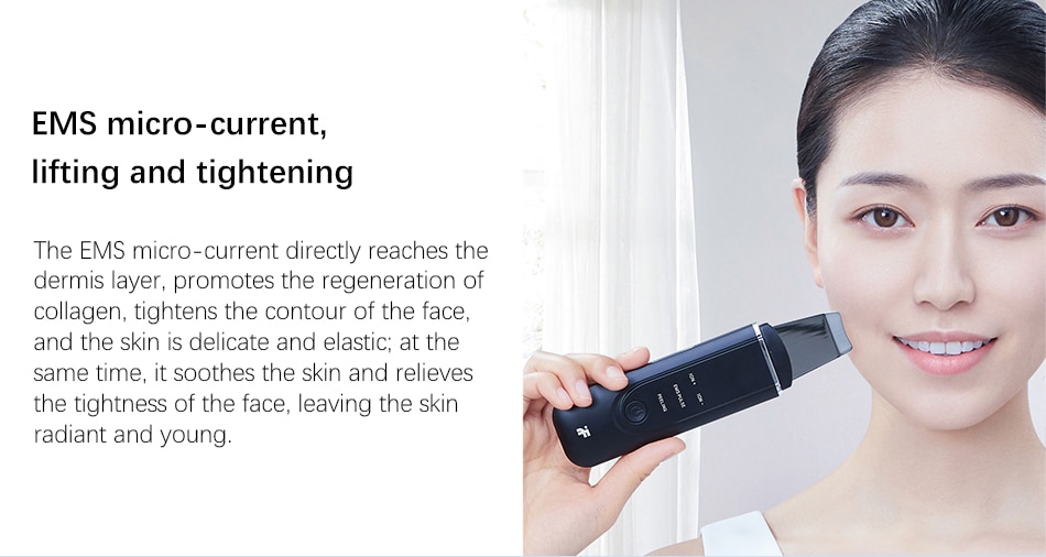 inFace Ultrasonic Skin Care Scrubber Spatula Face Massager Dead Skin Blackhead Removal Ultrasound Facial Peeling Lifting Devices