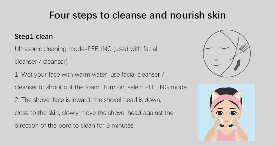 inFace Ultrasonic Skin Care Scrubber Spatula Face Massager Dead Skin Blackhead Removal Ultrasound Facial Peeling Lifting Devices