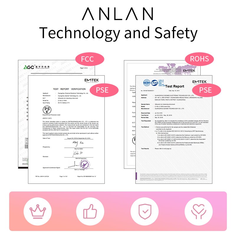 ANLAN Ultrasonic Skin Scrubber Blue Light Skin Care Deep Face Cleaning Peeling Shovel Facial Pore Cleaner Facial Lifting Machine