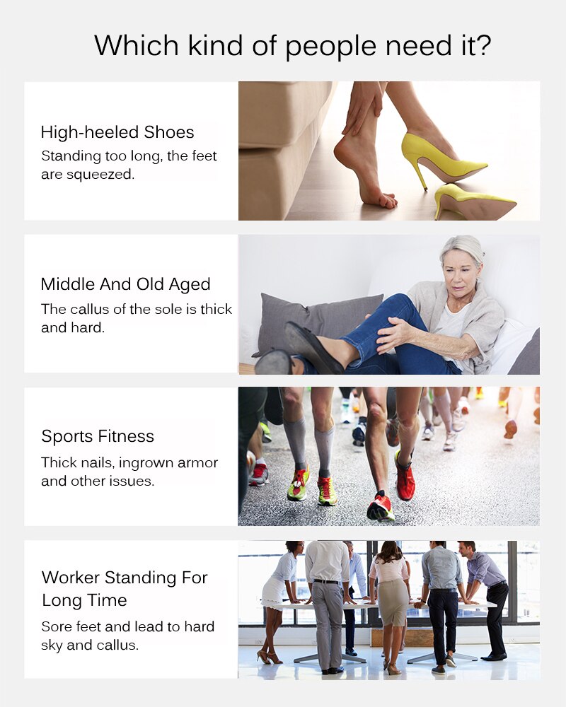 Electric Pedicure Tools Foot Care File Leg Heels Remove Dead Skin Callus Remover Feet Clean Care Machine & Replacement Sandpaper