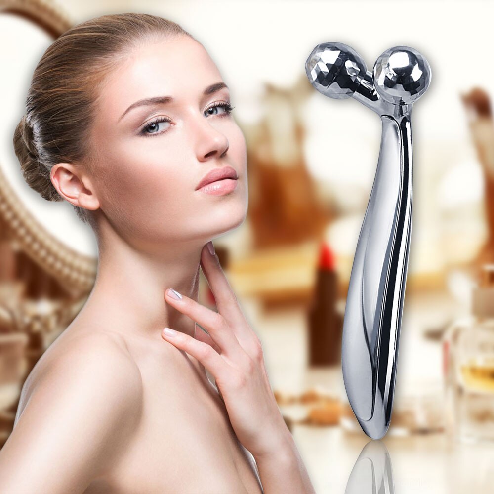 Facial Roller Massage Y Shape Wrinkle Remover Face-lift 3D Thin Face Roller Massager Full Body Relaxation 360 Rotate Massagers