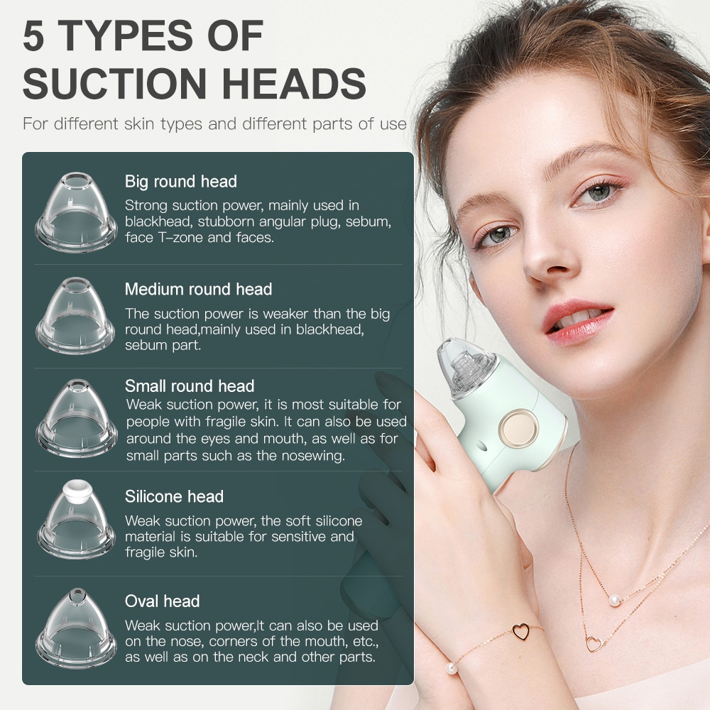 ANLAN Blackhead Remover Vacuum Acne Cleaner Deep Pore Cleaner Light Therapy Skin Care Pimple Remover Tool Facial Cleaning Tools ANLAN Blackhead Remover Vacuum Acne Cleaner Deep Pore Cleaner Light Therapy Skin Care Pimple Remover Tool Facial Cleaning Tools