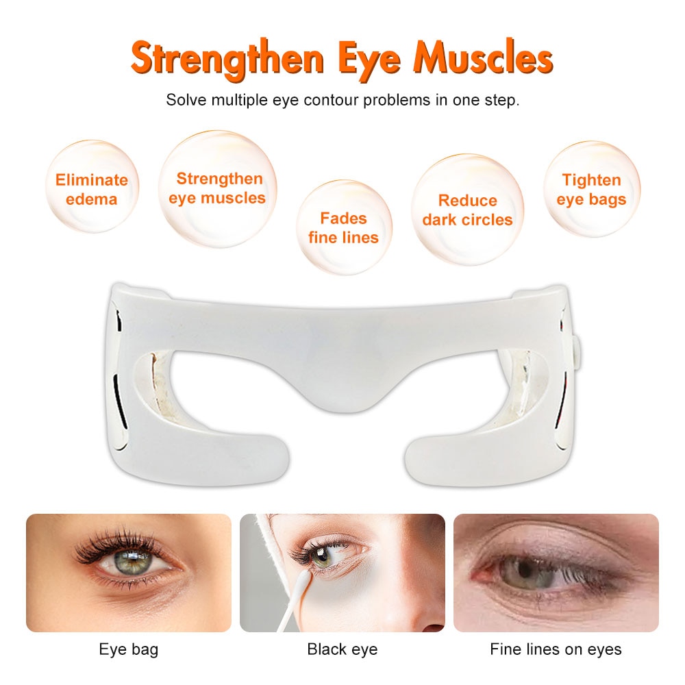 Electric Eye Massager Anti Wrinkle Eye Massage Anti Aging Eye Care LED Hot Massage Rechargeable Massage Device Eye Beauty Tool Electric Eye Massager Anti Wrinkle Eye Massage Anti Aging Eye Care LED Hot Massage Rechargeable Massage Device Eye Beauty Tool