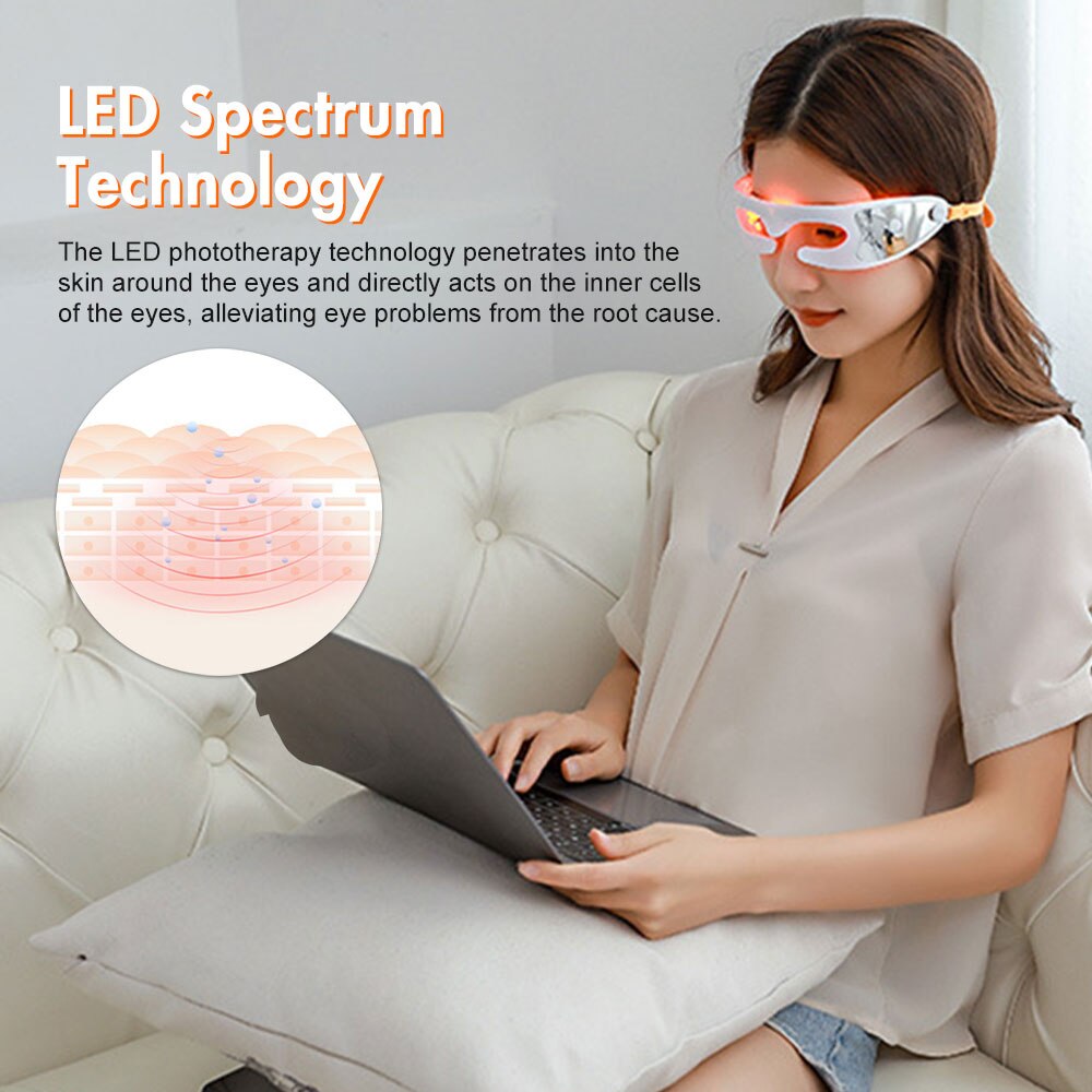 Electric Eye Massager Anti Wrinkle Eye Massage Anti Aging Eye Care LED Hot Massage Rechargeable Massage Device Eye Beauty Tool Electric Eye Massager Anti Wrinkle Eye Massage Anti Aging Eye Care LED Hot Massage Rechargeable Massage Device Eye Beauty Tool