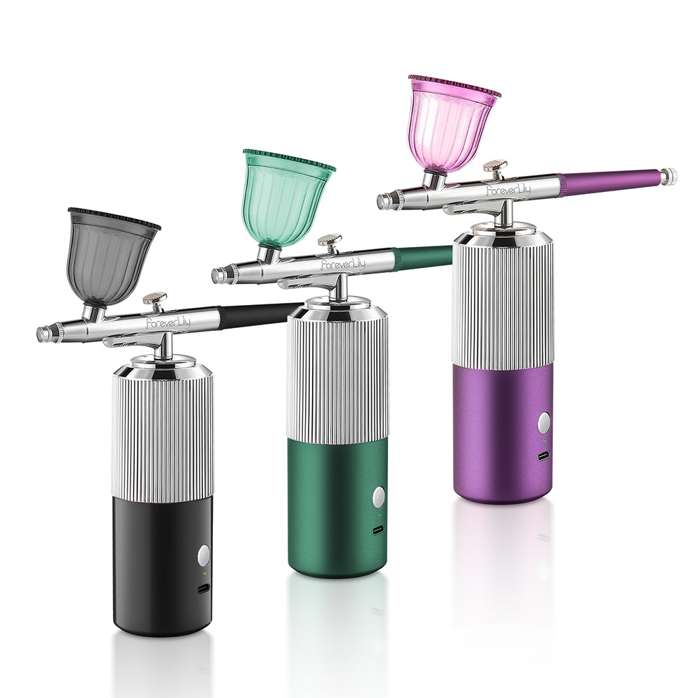 Portable Mini Airbrush Set Facial Water Oxygen Injector Machine Compressor Skin Mouisture Multi-Function Makeup Paint Art Spray