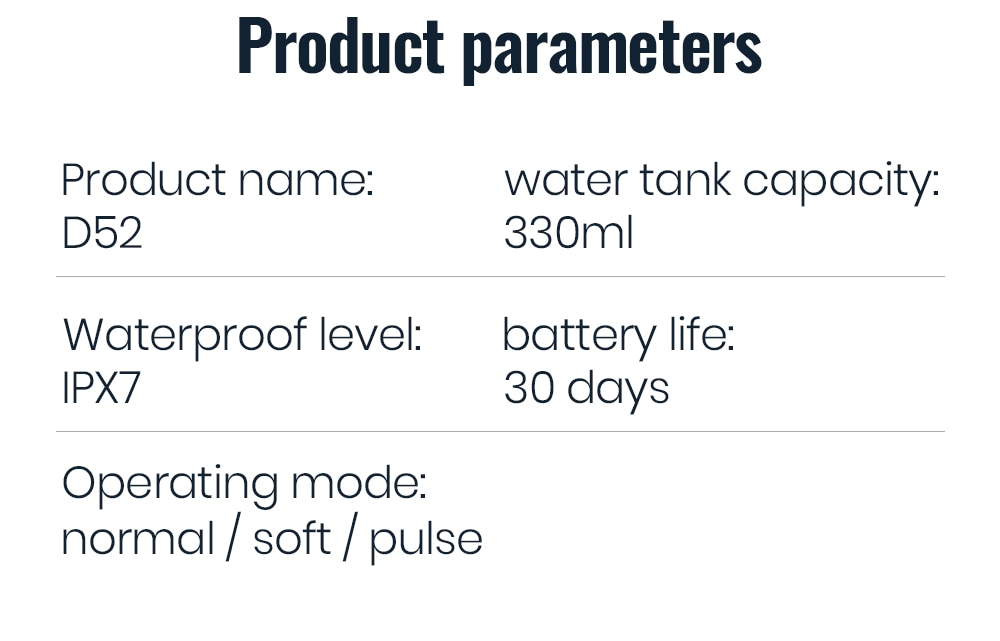 Oral Irrigator USB Rechargeable Water Flosser Portable Dental Water Jet 300ML Water Tank Waterproof Teeth Cleaner