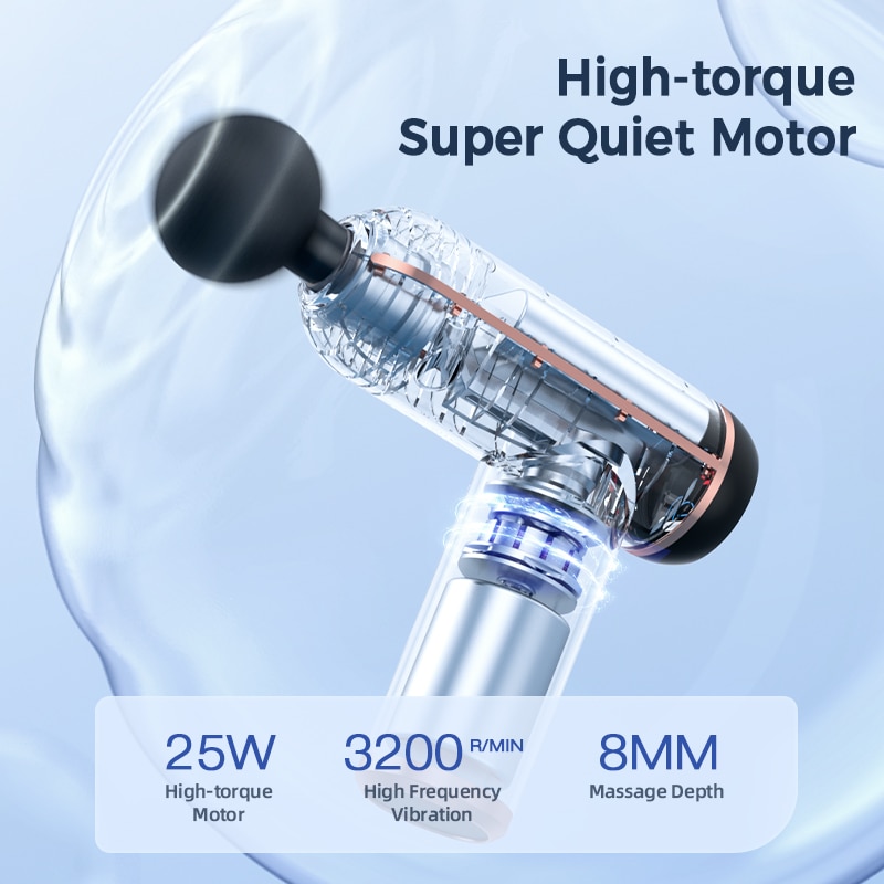 MUKASI Massage Gun Portable Percussion Pistol Massager For Body Neck Deep Tissue Muscle Relaxation Gout Pain Relief Fitness MUKASI Massage Gun Portable Percussion Pistol Massager For Body Neck Deep Tissue Muscle Relaxation Gout Pain Relief Fitness