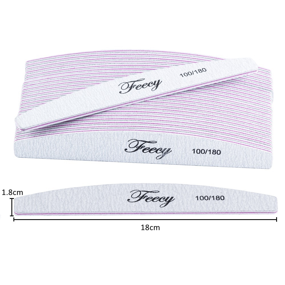 Nail File Buffer Double Side Of The Nail File Buffer 100/180 Trimmer Lime Buffer In The Nail Art Ongle Nail Art Tool