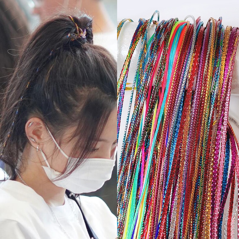 90cm Mix Colorful 4-30Pcs Hair braids Rope strands for african braids Girls DIY Ponytail braids Women Styling Hair Accessories 90cm Mix Colorful 4-30Pcs Hair braids Rope strands for african braids Girls DIY Ponytail braids Women Styling Hair Accessories