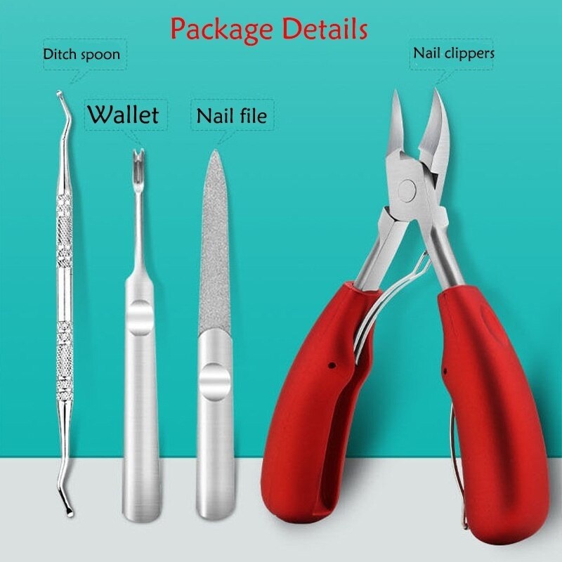 Toe Nail Clippers Nail Correction Thick Nails Ingrown Toenails Nippers Cutters Dead Skin Dirt Remover Pedicure Care Tool 2021 Toe Nail Clippers Nail Correction Thick Nails Ingrown Toenails Nippers Cutters Dead Skin Dirt Remover Pedicure Care Tool 2021