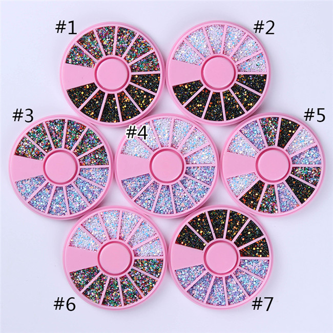 BORN PRETTY Nail Rhinestone Small Irregular Beads Mixed Color Stone Manicuring 3D Nail Art Decoration In Wheel Nails Accessories