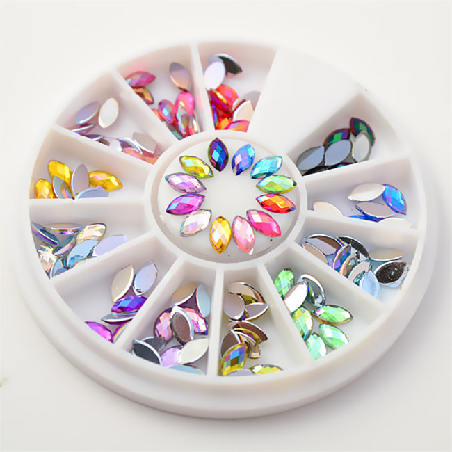 BORN PRETTY Nail Rhinestone Small Irregular Beads Mixed Color Stone Manicuring 3D Nail Art Decoration In Wheel Nails Accessories