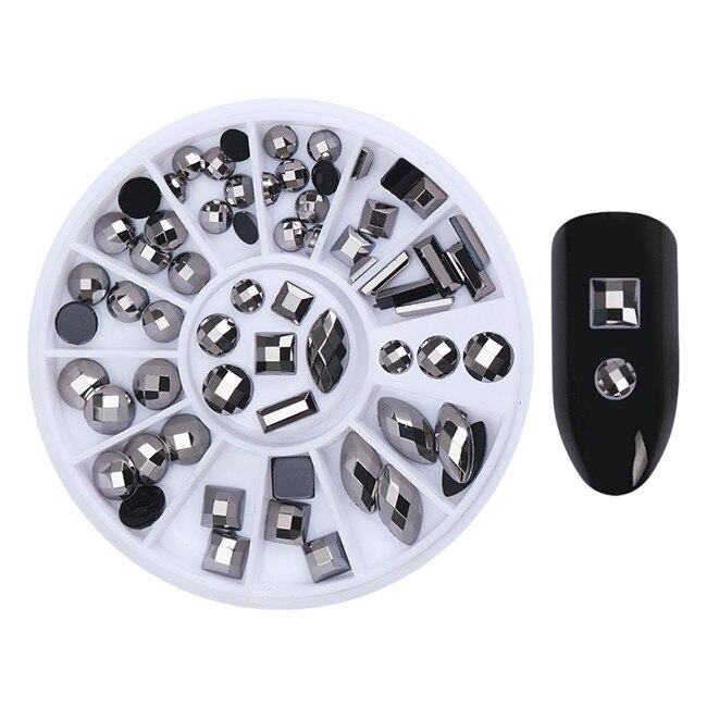BORN PRETTY Nail Rhinestone Small Irregular Beads Mixed Color Stone Manicuring 3D Nail Art Decoration In Wheel Nails Accessories