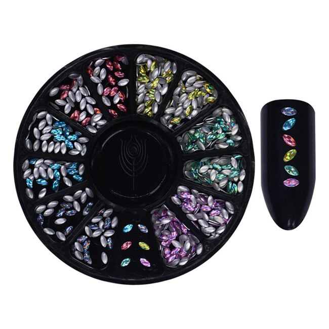 BORN PRETTY Nail Rhinestone Small Irregular Beads Mixed Color Stone Manicuring 3D Nail Art Decoration In Wheel Nails Accessories