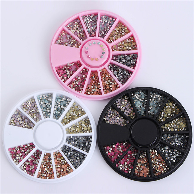 BORN PRETTY Nail Rhinestone Small Irregular Beads Mixed Color Stone Manicuring 3D Nail Art Decoration In Wheel Nails Accessories