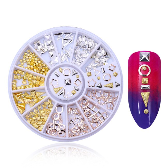 BORN PRETTY Nail Rhinestone Small Irregular Beads Mixed Color Stone Manicuring 3D Nail Art Decoration In Wheel Nails Accessories