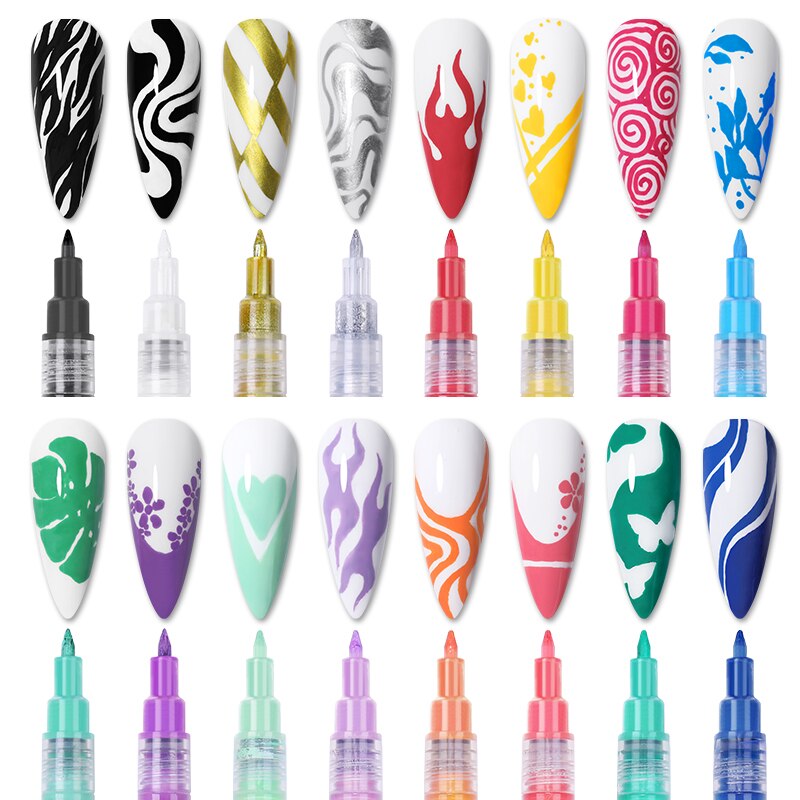 1 Pc Waterproof Nail Art Graffiti Pen Abstract Lines Flower Sketch Drawing Tools Nail Painting DIY Nail Art Accessories Tools 1 Pc Waterproof Nail Art Graffiti Pen Abstract Lines Flower Sketch Drawing Tools Nail Painting DIY Nail Art Accessories Tools
