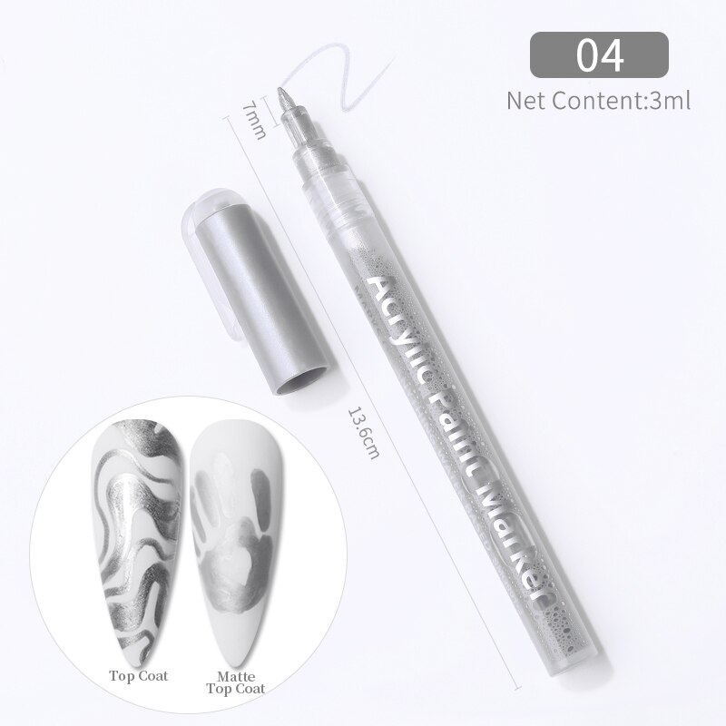 1 Pc Waterproof Nail Art Graffiti Pen Abstract Lines Flower Sketch Drawing Tools Nail Painting DIY Nail Art Accessories Tools